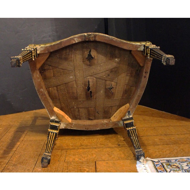 Late 18th Century Circa 1770 George III Fauteuil or Open Arm Chair For Sale - Image 5 of 7