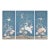 "More Than Birds" Coastal Chinoiserie Triptych by Allison Cosmos - Set of 3 For Sale