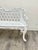 Vintage Cast Aluminum Outdoor Bench For Sale - Image 9 of 10