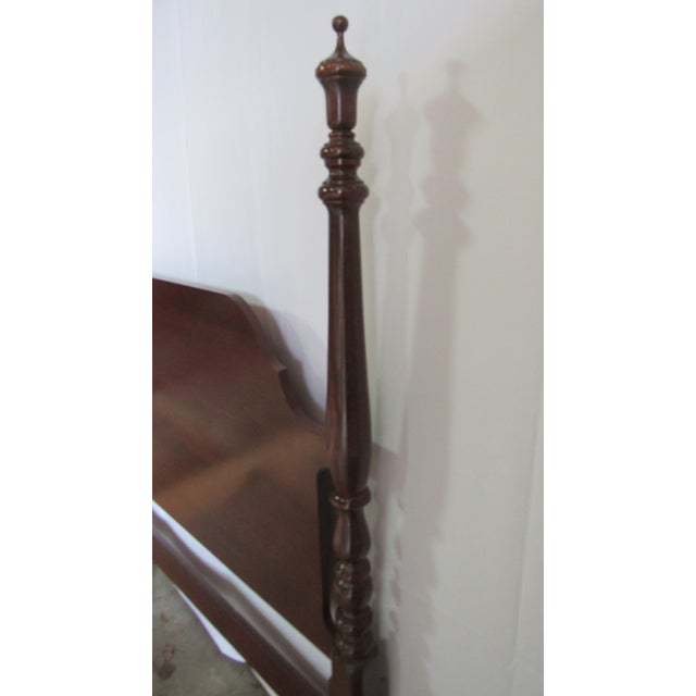 Wood 1980s Sumpter Cherry King Poster Bed Designer For Sale - Image 7 of 7