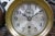 Mid 20th Century Rare Chelsea Carved Dolphin Nautical Maritime Ship Mantel Clock & Barometer 25" For Sale - Image 12 of 16