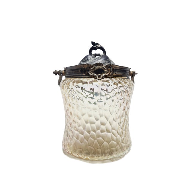 Art Nouveau German Biscuit Box from Loetz, 1890s For Sale - Image 4 of 18