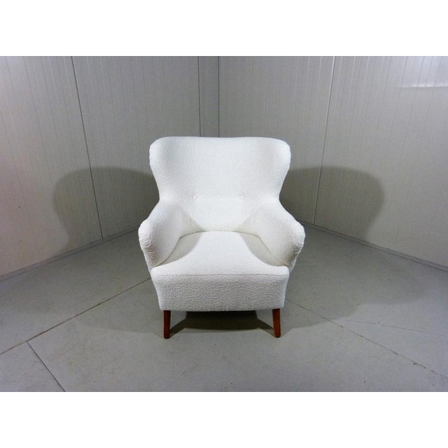 Boucle Lounge Chair, Sweden, 1950s For Sale - Image 14 of 16