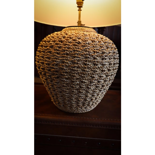 Large Lombok Natural Rattan Woven Table Lamps, 2010s, Set of 2 For Sale - Image 10 of 12