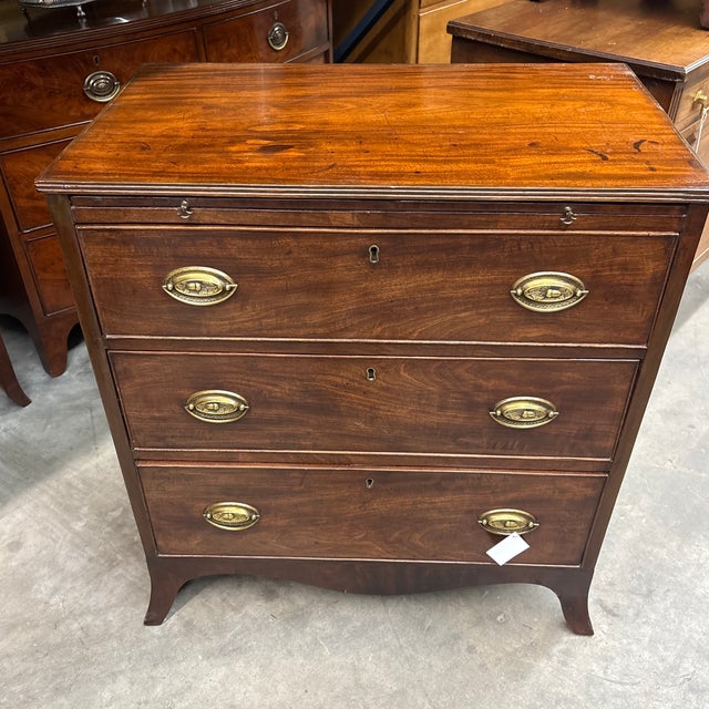 Brown Mid-18th Century English Mahogany Georgian Period Chest For Sale - Image 8 of 8