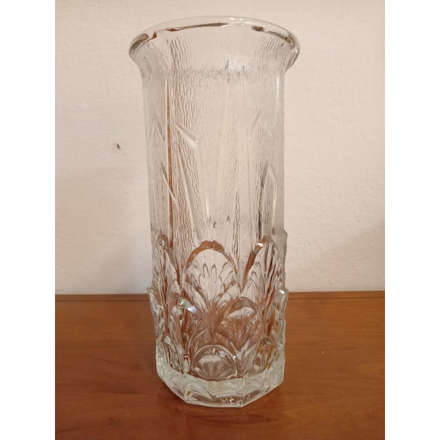 1970s Clear Glass Vase, 1970s For Sale - Image 5 of 5