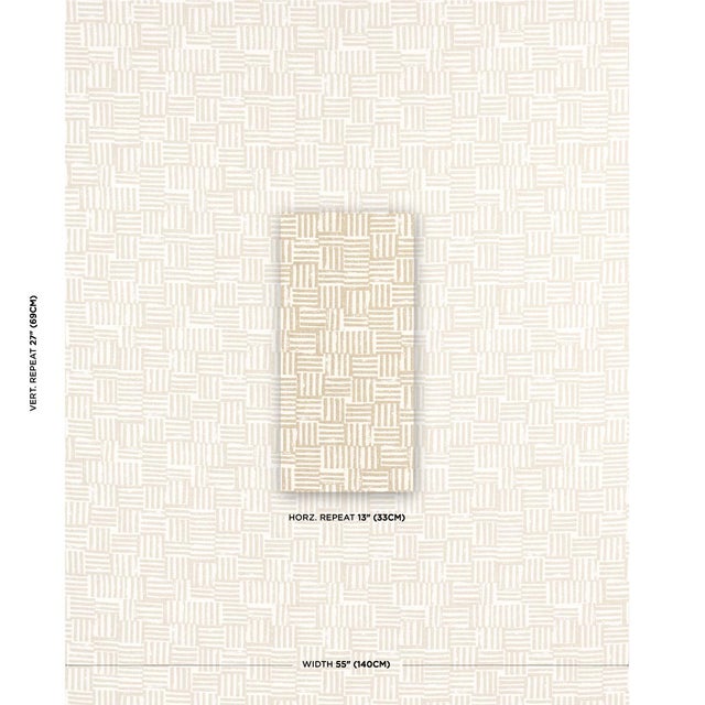 This patchwork pattern is reminiscent of Caroline Hurley’s stitched paintings and pairs well with our block-printed...