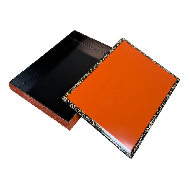 ​Japanese Lacquerware Wakasa-Nuri Document Box, 1970s For Sale