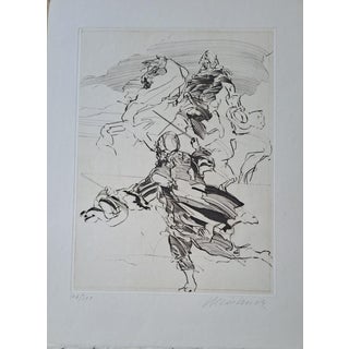 Claude Weisbuch, The Horseman, Engraving For Sale