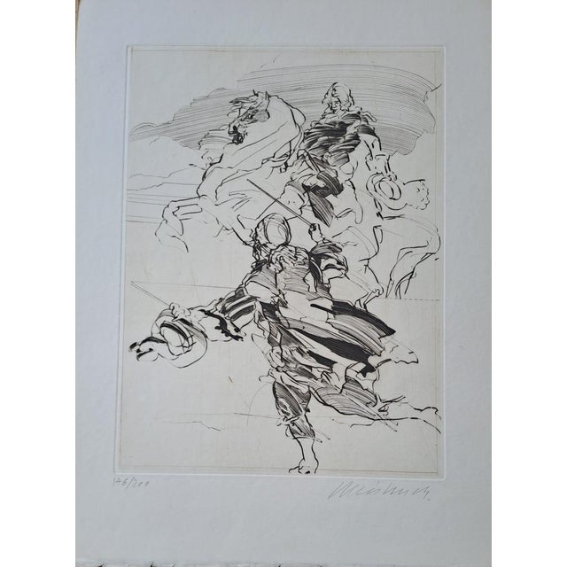 Claude Weisbuch, The Horseman, Engraving For Sale