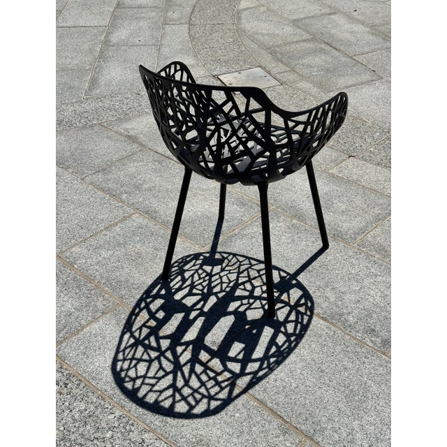 Janus Et Cie Forest Black Aluminum Outdoor Dining Armchairs – 22 Available For Sale - Image 12 of 18