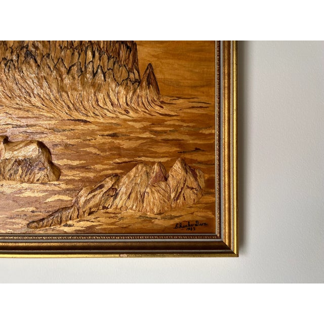 1980's Sharles Dion Mixed Media Landscape Painting, Framed For Sale - Image 11 of 13