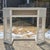 This is a cute vintage Victorian style white painted wicker vanity or desk. It can also be used as a small console table...