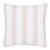 Schumacher X Veere Grenney Rafe Stripe 20" Pillow in Pink & White For Sale