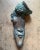 Vintage Boho Patinated Bronze Bust Wall Sculpture For Sale - Image 4 of 8