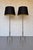 1950s Pair of French Mid-Century Modern Polished Nickel Tripod Floor Lamps For Sale - Image 9 of 14