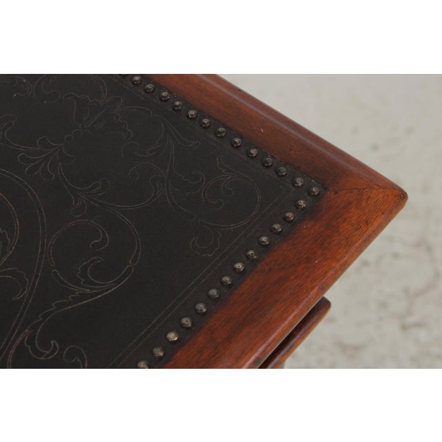 Theodore Alexander Mahogany Armoury Collection 1 Drawer Console Cabinet For Sale - Image 11 of 18