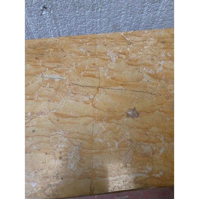 Fireplace in Yellow Marble For Sale - Image 6 of 10