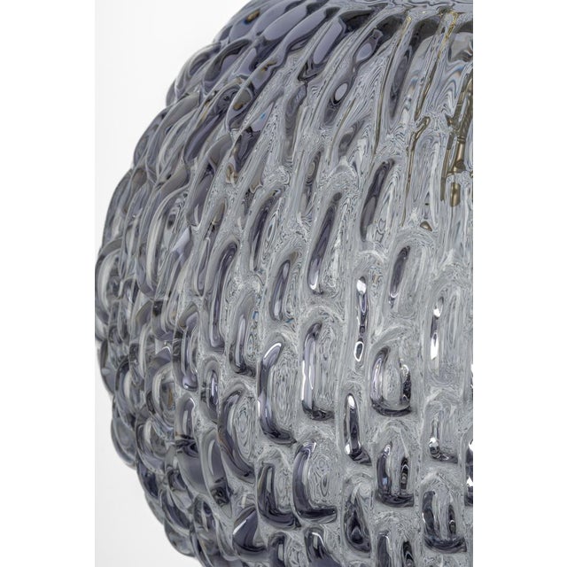 Large Bubble Glass Pendant attributed to Limburg Glashütte, Germany, 1970s For Sale - Image 6 of 14