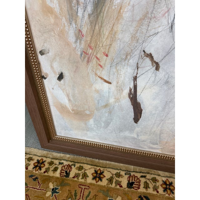 Amethyst Home Flat White Abstract Print, Framed For Sale - Image 10 of 12