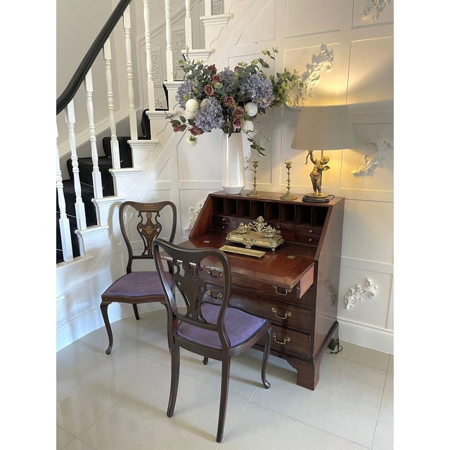 Antique George III Mahogany Desk, 18th Century For Sale - Image 4 of 17