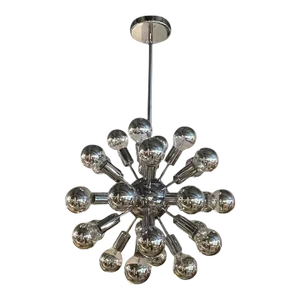 Mid-Century Modern Chrome Sputnik Chandelier