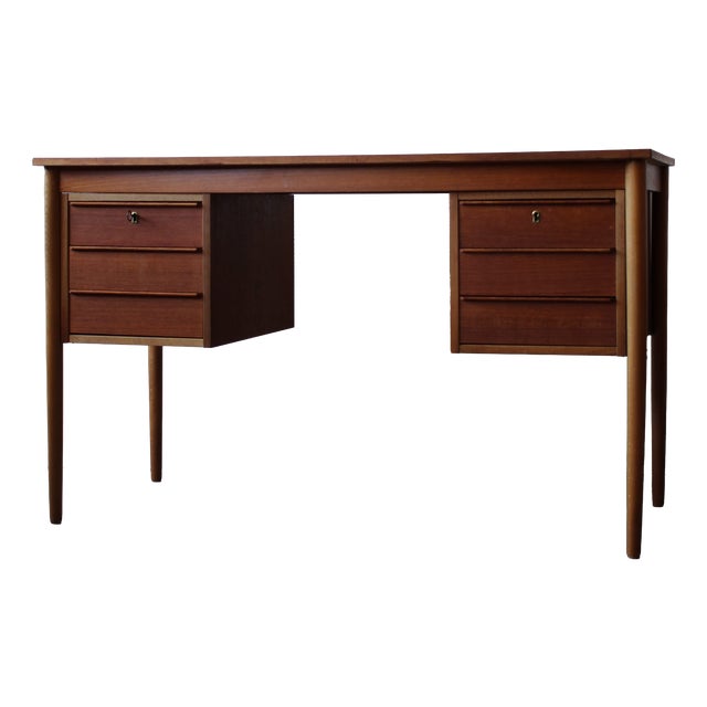 Vintage Danish Desk in Teak, 1960s For Sale