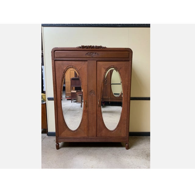 Antique Art Deco Wardrobe, 1925 For Sale - Image 11 of 13