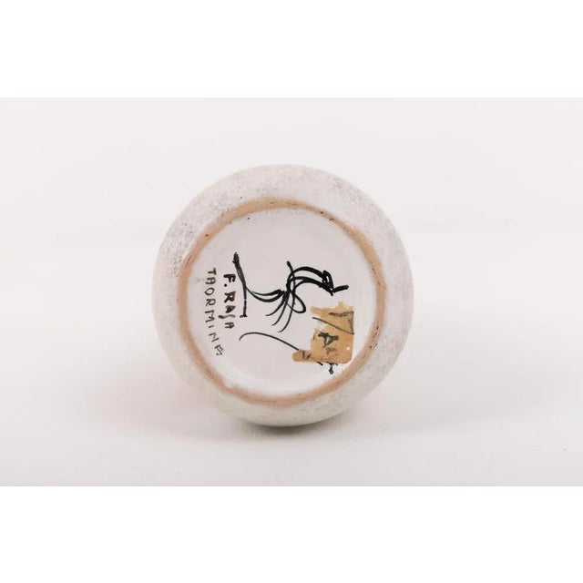 Sicilian Ceramic Vase from F. Rasa For Sale - Image 5 of 6
