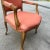 1970s Vintage Salmon Colored Cushions Wooden Chair For Sale In Atlanta - Image 6 of 9