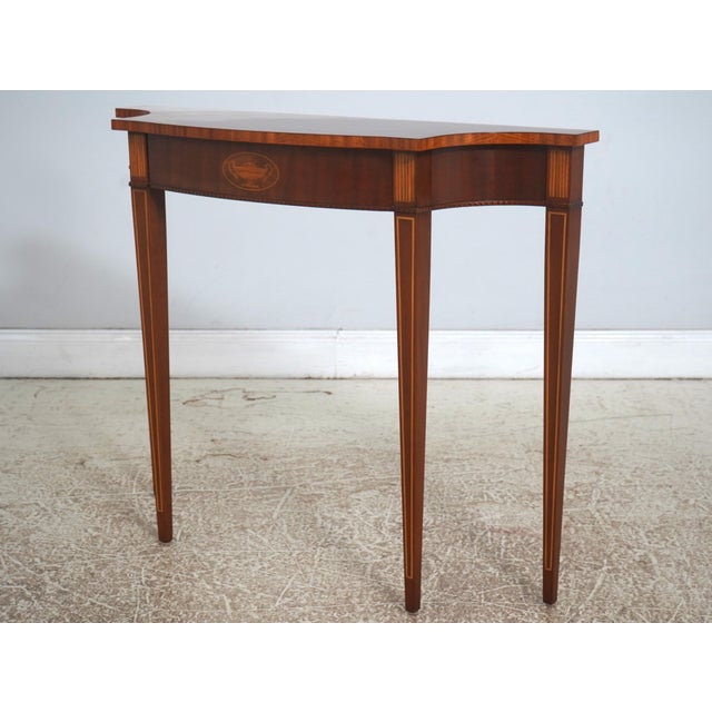 Age: Approx. 20 Years Old Details: Tall Tapering Legs Quality Construction Nice Inlay Work Throughout Federal Style...