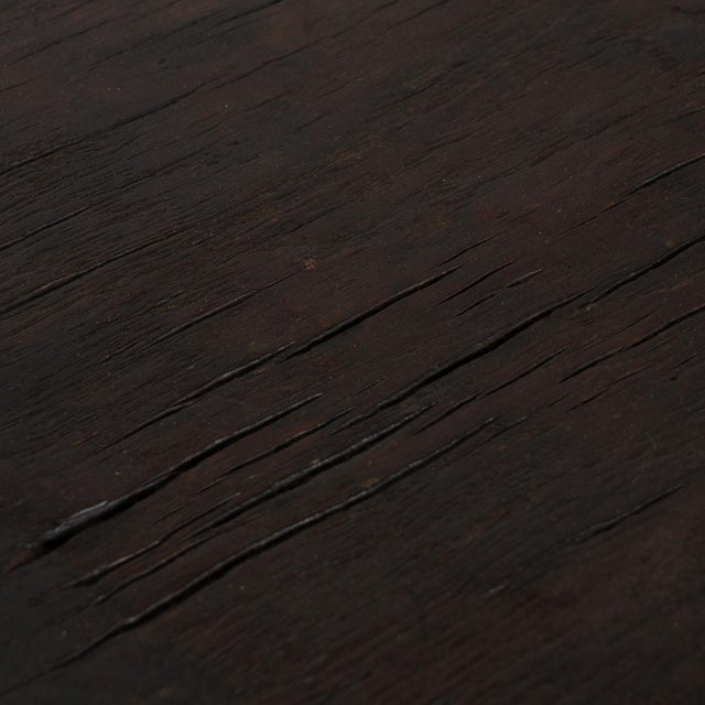 Wood 18th Century Chestnut Console Table With Three Large Carved Drawers For Sale - Image 7 of 18