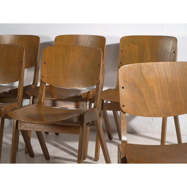Vintage Dining Chairs from Thonet, 1950, Set of 6 For Sale - Image 4 of 18
