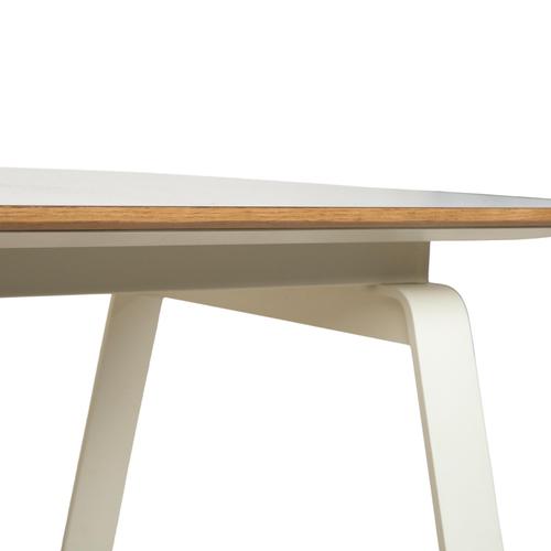 White Wood Dining Table from Arco For Sale - Image 5 of 10