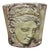 Italian Terracotta Italian Clay Old World Handmade Classic Face Planter | Classical Garden Pot Home Decor Planter For Sale