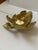 Decorative Gold Tone Magnolia Flower For Sale - Image 9 of 10