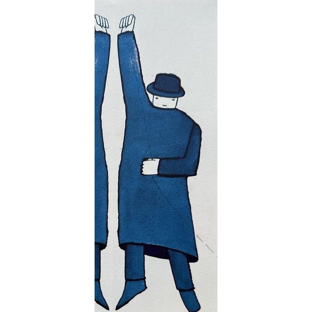 Jean-Michel Folon, Man and His Double, 1977 For Sale - Image 4 of 6