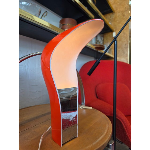 1970s Orange Pelota Table Lamp by Casati & Ponzio, Italy, 1971 For Sale - Image 5 of 11