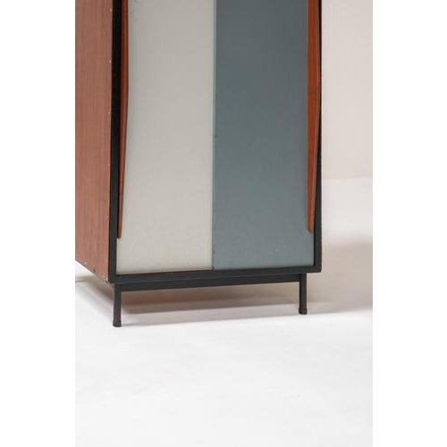 Mid-Century Modern Wardrobe Cabinet by Willy Van Der Meeren, Belgium, 1950s For Sale - Image 4 of 15