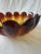 Mid 20th Century Mid 20th Century Amber Art Glass, Lotus Bowl by Indiana Glass For Sale - Image 5 of 11