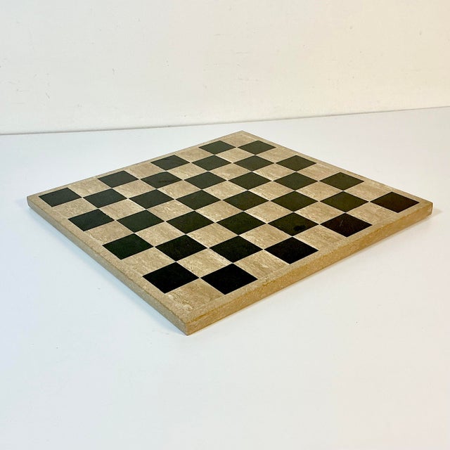 1970s Vintage Hollywood Regency Boho Chic Italian Marble Checkers or Chest Game Board. For Sale - Image 14 of 14