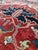Red Antique Persian Serapi Carpet Handmade Wool Oriental Rug, Red, Ivory, Light Blue For Sale - Image 8 of 18