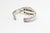 Mid 20th Century Southwestern Fred Harvey Style Sterling Silver and Petrified Wood Cuff Bracelet For Sale - Image 9 of 10