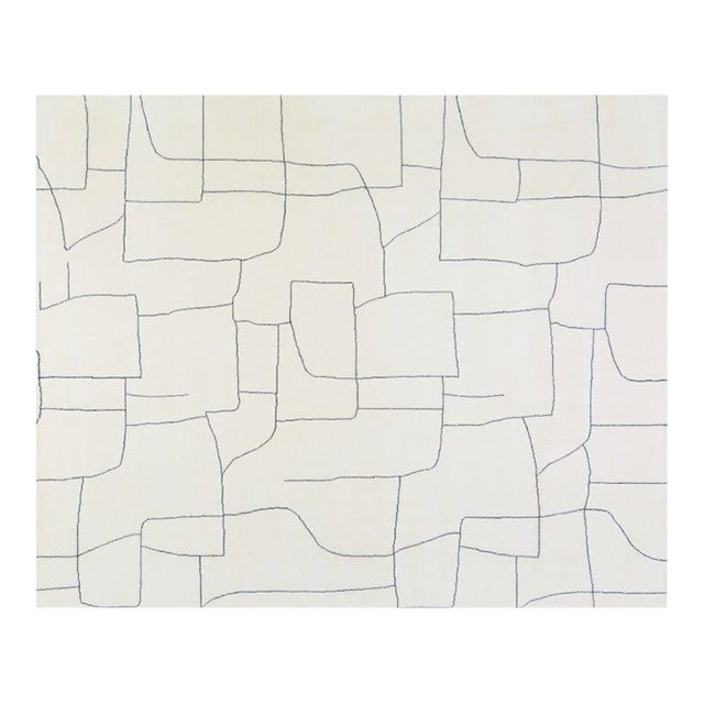 New Moroccan Professional Hand Knotted Wool Rug, 10'1x14'1 For Sale