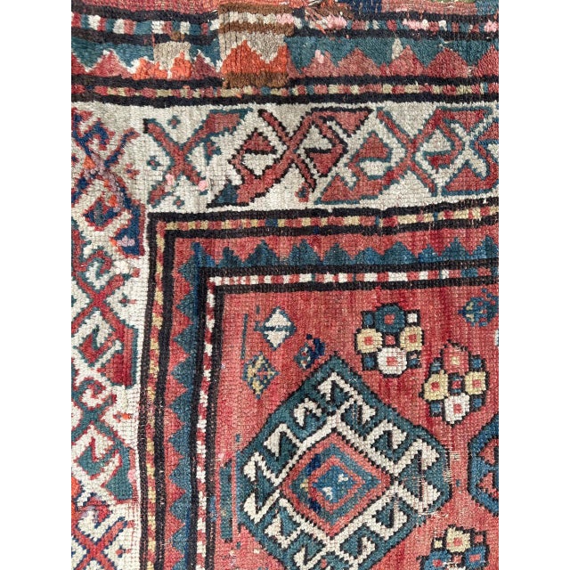 Blue Antique Kazak Rug, 1890s For Sale - Image 8 of 18