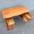 Brown Antique Queen Anne Style Birds Eye Maple Vanity Low Desk For Sale - Image 8 of 10