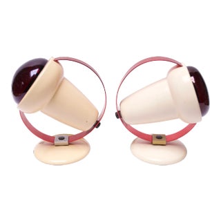 Set of "Infraphil" Heat Lamps / Sconces by Charlotte Perriand for Philips For Sale
