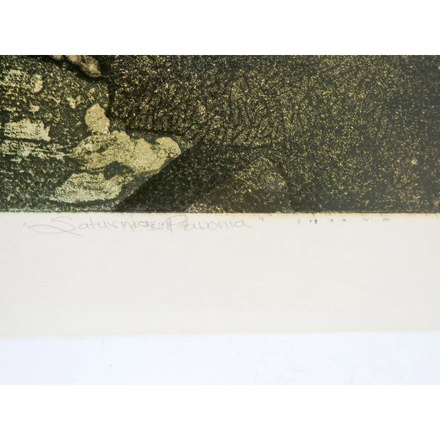 1970s Barbara Robertson Surreal Linocut Print For Sale - Image 4 of 6