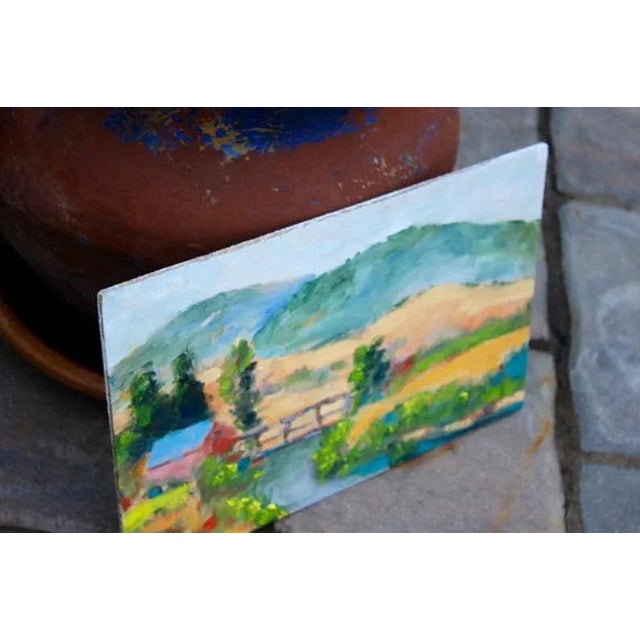 Quiet Places & Journeys — On the Way Home Original oil painting by Haas, 12 x 8 unframed panel, signed. A spontaneous...