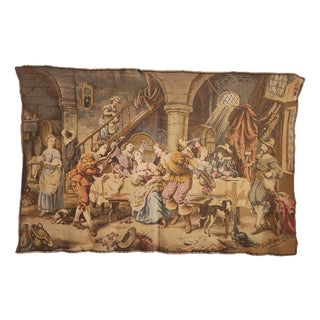 French Jacquard Tapestry, 1940s For Sale